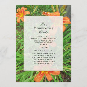 Wild Daylily Party Invitation