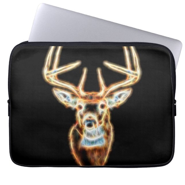 Wild Deer Head Energy Spirit Laptop Sleeve (Front)