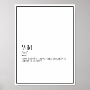 Wild Definition Poster