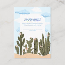 Wild Desert with Cactus Cute Baby Diaper Raffle