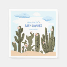 Wild Desert with Cactus Cute Baby Shower Welcome