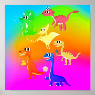 wild dinosaurs poster