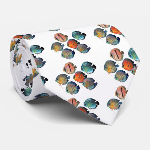Wild Discus Fish Tie