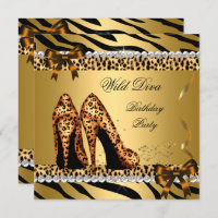 Wild Diva Leopard Zebra Hi Heels Birthday Party 4