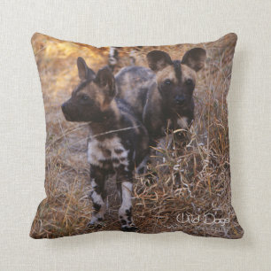 Wild Dog Puppies Pillow