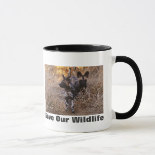 Wild Dogs Save Our Wildlife Mug