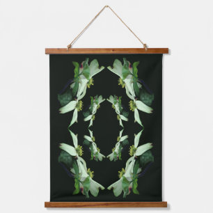 Wild Dogwood Flower Blossoms Abstract  Hanging Tapestry