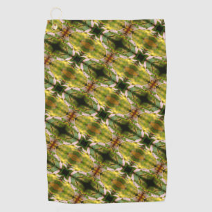 Wild Dogwood Flower Blossoms Abstract Pattern    Golf Towel