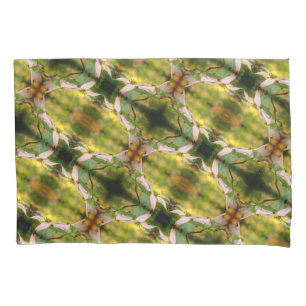 Wild Dogwood Flower Blossoms Abstract Pattern Pillowcase