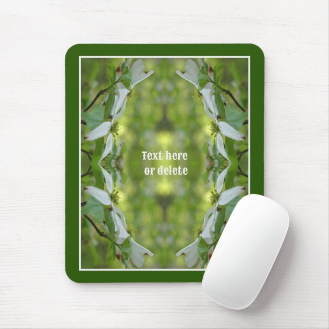 Wild Dogwood Flower Blossoms Personalised Mouse Mat (With Mouse)