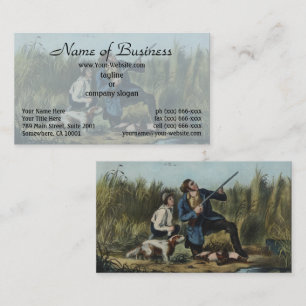 Wild Duck Shooting by Nathaniel Currier Business Card