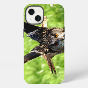 Wild Eagle Owl in Full Flight iPhone 13 Case