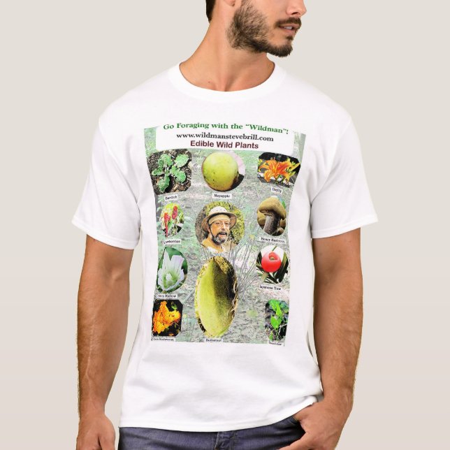 Wild Edible Plants by "Wildman" Steve Brill T-Shirt (Front)