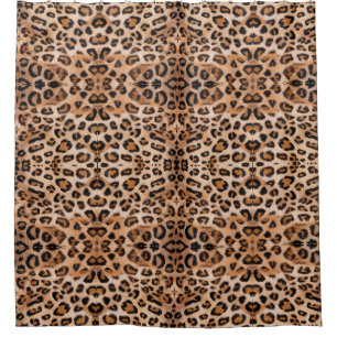 Wild Elegance Leopard Print Shower Curtain