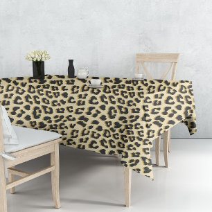 Wild Elegance Leopard Print Tablecloth