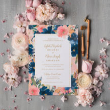 Wild Elegance | Navy Blush & Gold Wedding