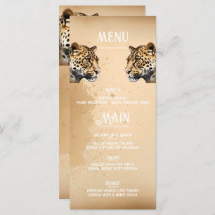 "Wild Elegance: The Leopard Invitation" Menu