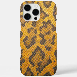 Wild Elegance: Yellow Leopard Skin iPhone 16 Pro Max Case