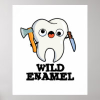 Wild Enamel Funny Wild Animal Tooth Pun 