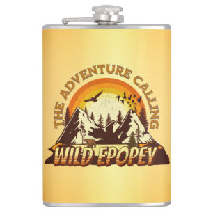 WILD EPOPEY: The Adventure Calling Hip Flask