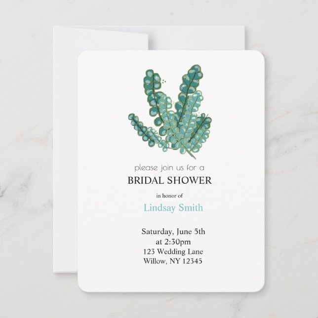Wild Eucalyptus Bridal Shower Invitation (Front)