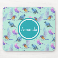Wild Exotic Birds Watercolor Pattern Personalised