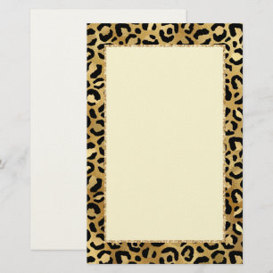 Wild & Exotic Leopard Print Pattern Stationery
