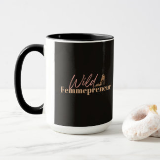 Wild Femmepreneur Mug Black-Pink