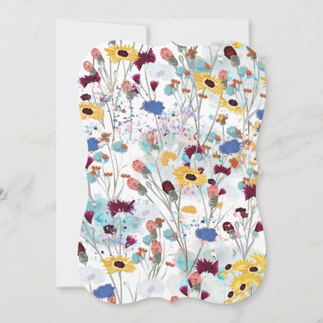 Wild Field Flower Card (Front)