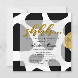 Wild Fifty Surprise Birthday Party Invitation