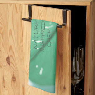 Wild Fig Leaf Minimalism Nature Inspired Chef Tea Towel