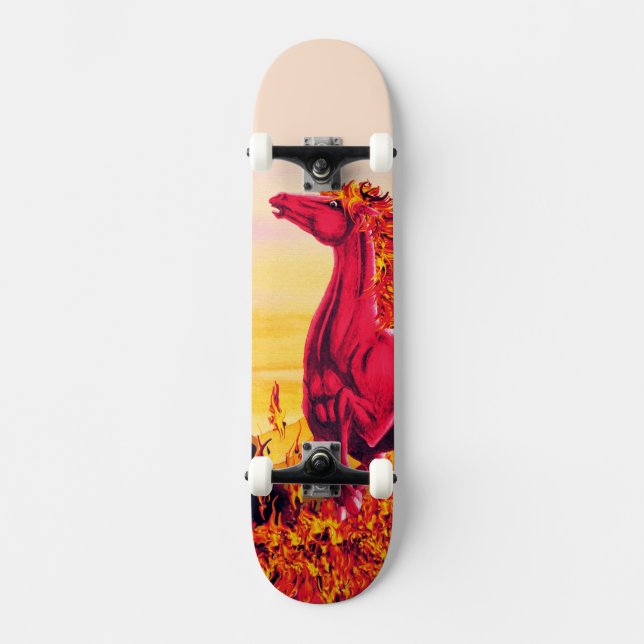 Wild Fire Horse Skateboard (Front)
