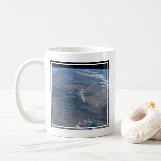 Wild Fires In The Western And Southwestern Us. Coffee Mug (With Donut)