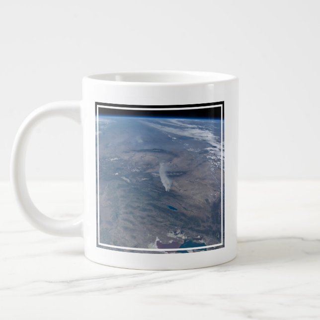 Wild Fires In The Western And Southwestern Us. Large Coffee Mug (Left)