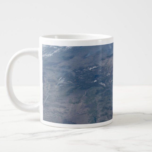 Wild Fires In The Western And Southwestern Us. Large Coffee Mug (Left)