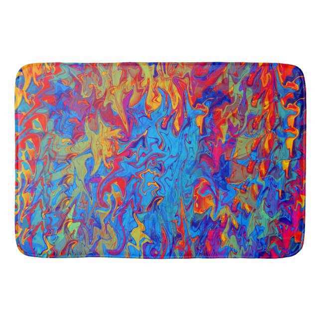 Wild Flames..... Bath Mat (Front)