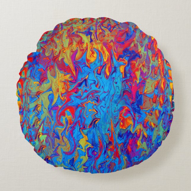 Wild Flames..... Round Cushion (Front)