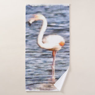 Wild Flamingo Bath Towel