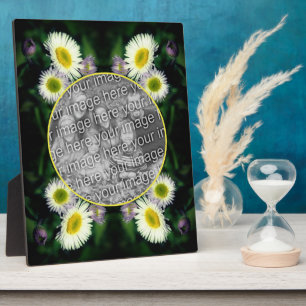 Wild Fleabane Daisy Flower Add Your Photo Plaque