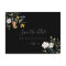 Wild Floral Black Horizontal Save the Date