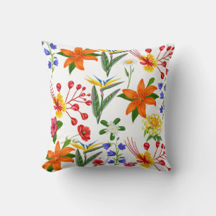 Wild floral cushion