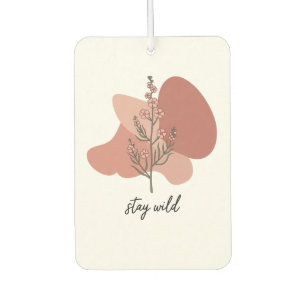 Wild Floral Design Car Air Freshener