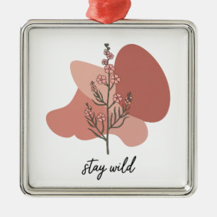 Wild Floral Design  Metal Tree Decoration