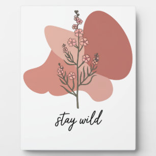 Wild Floral Design  Plaque