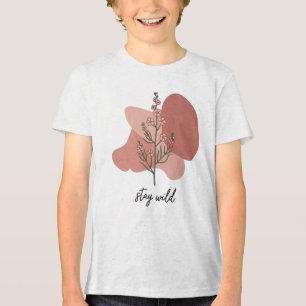 Wild Floral Design Tri-Blend Shirt