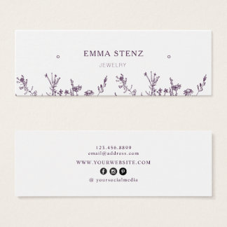 Wild Floral • Earring Hoops Studs Display Card