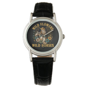 Wild Floral Horses 2026 Artistic Watch