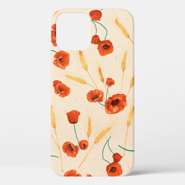 Wild floral seamless pattern on a light background Case-Mate iPhone case (Back)