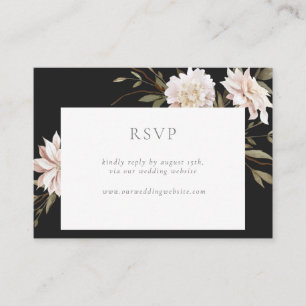 Wild Florals RSVP by website insert