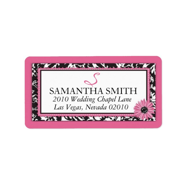 Wild Flower Address Label (Front)